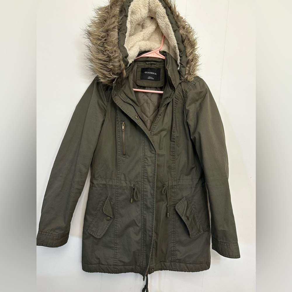 Green Parka Jacket - image 1